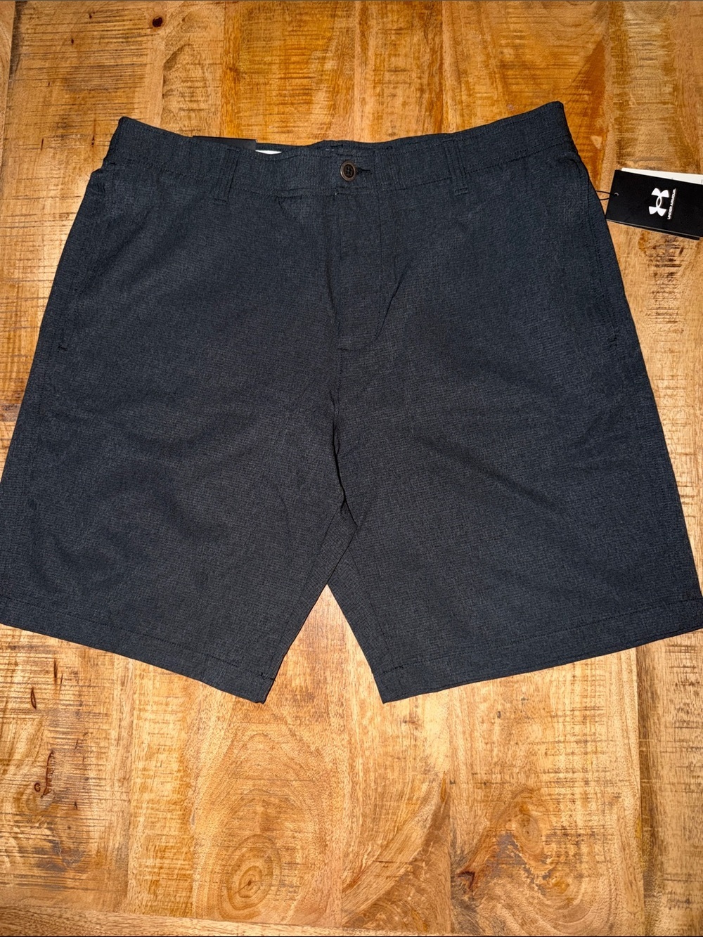 Under Armour Men's Charcoal Flat Front Performance Shorts